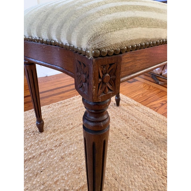 1930s Vintage 1930’s Mohair Set of 6 Dining Chairs For Sale - Image 5 of 12