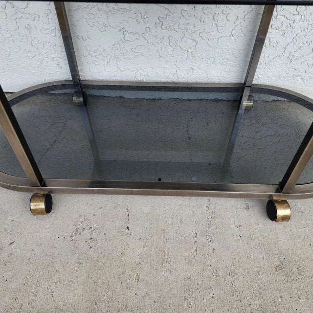 MCM Bar Cart Rolling by Design Institute of America Dia For Sale - Image 10 of 17