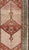 Late 19th Century Antique Persian Serab Rug With Geometric Medallion Design in Tan and Pink 3'4"x6'3" For Sale - Image 5 of 8
