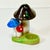 This is a colorful little Votive or Tea Light Candle Holder. It features three mushrooms in a bright red and Royal Blue as...