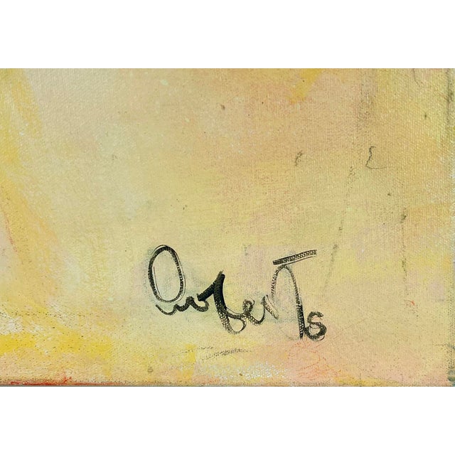 When Red Meets Yellow - Original Abstract in the Style of Diebenkorn and Rothko by Donald Roberts For Sale - Image 10 of 10