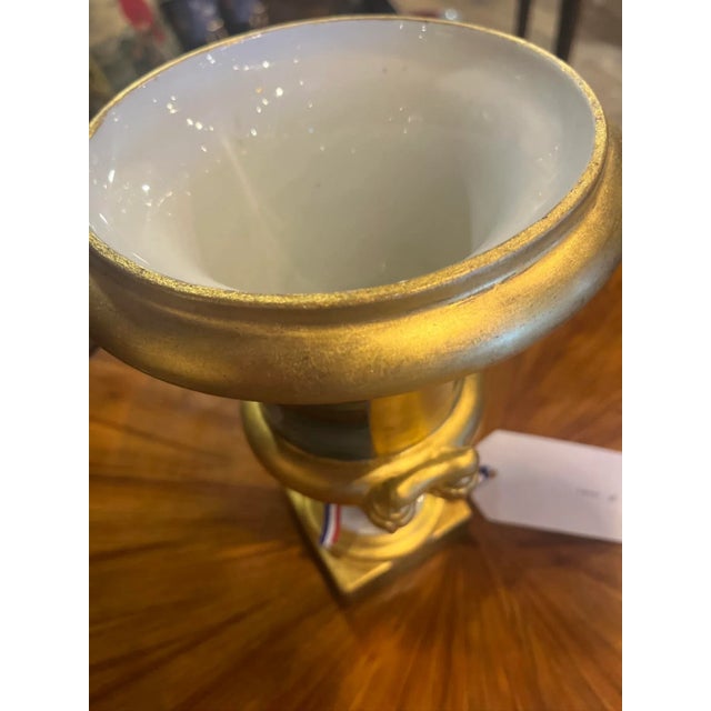 19th Century Pair of Paris Porcelain Pirate Urns. Beautiful piece purchased in France. Age appropriate wear, see detailed...