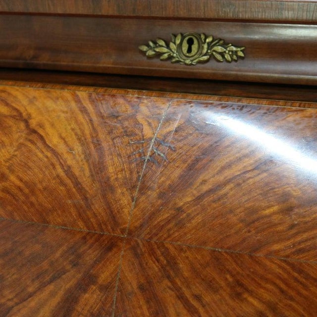 French Louis XV Style Rosewood, Kingwood & Ormolu Roll Top Lady’s Desk 20th C For Sale - Image 12 of 18