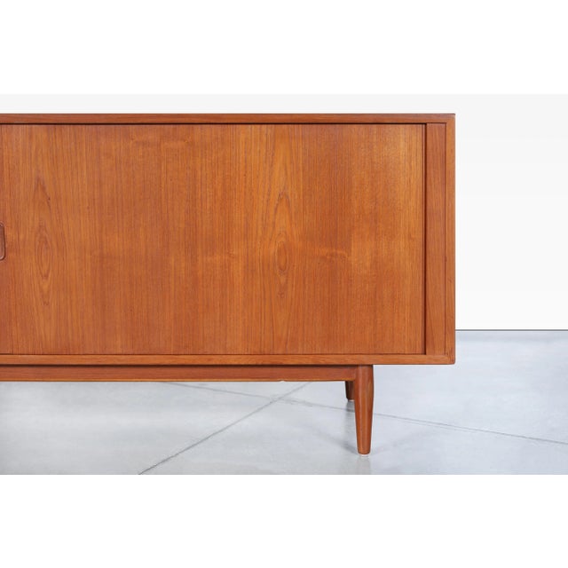 1950s Danish Modern Teak Tambour Door Credenza by Arne Vodder for Sibast Mobler For Sale - Image 9 of 12