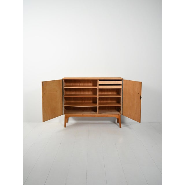 Vintage Swedish Birch Highboard, 1940s For Sale - Image 3 of 9