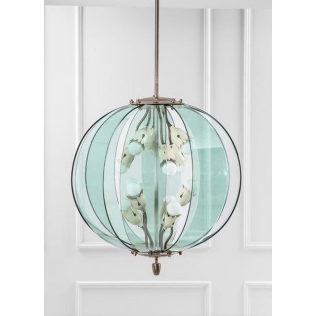 Fontana Arte Suspension Lamp attributed to Pietro Chiesa for Fontana Arte, 1950 For Sale - Image 4 of 4