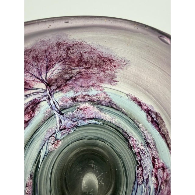 Hand-Painted Studio Glass Vase by Hans Jürgen Richartz, 1980s For Sale - Image 14 of 15