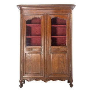 French Louis XV Ash Armoire, 1700s For Sale