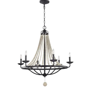 Sean Lavin By Visual Comfort Studio Nori Large Chandelier in Dark Weathered Zinc / Driftwood Grey