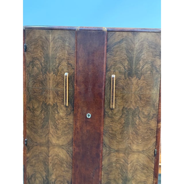 Mid 20th Century Art Deco Hanging Armoire With Drawers For Sale - Image 12 of 12