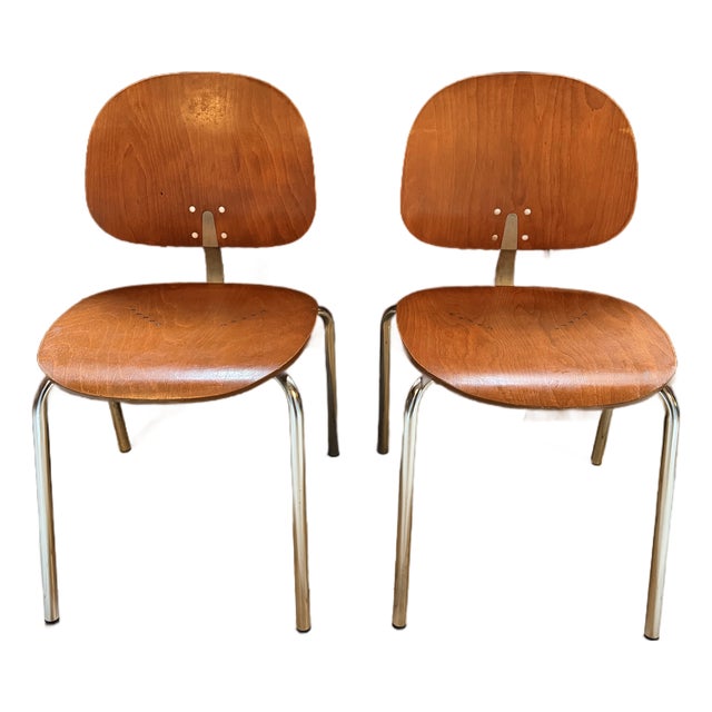 Set of Two Vintage Giancarlo Piretti Xylon Chairs for Krueger International (Ki) For Sale