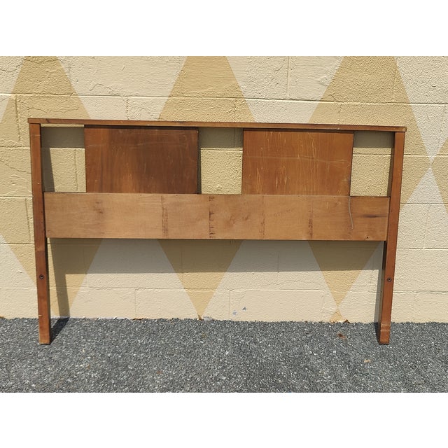 Vintage Modern Full Size Headboard For Sale - Image 4 of 5