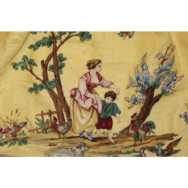 VTG Pair of Schumacher Le Toile Du Marche Bedskirts in Twin Xl, Gorgeous! For Sale In Dallas - Image 6 of 8