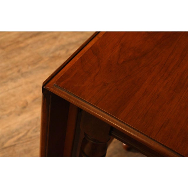 Pennsylvania House Cherry Drop Leaf Dining Table With Leaves For Sale - Image 12 of 18