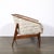 Mid-Century Modernist Tub Back Club Chair W/ Walnut Tapered Sculptural Supports For Sale - Image 9 of 17