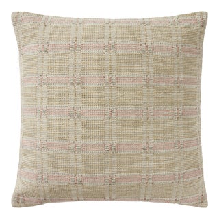 Amber Lewis x Loloi Cypress Ivory / Beige 22" x 22" Cover Only Pillow For Sale