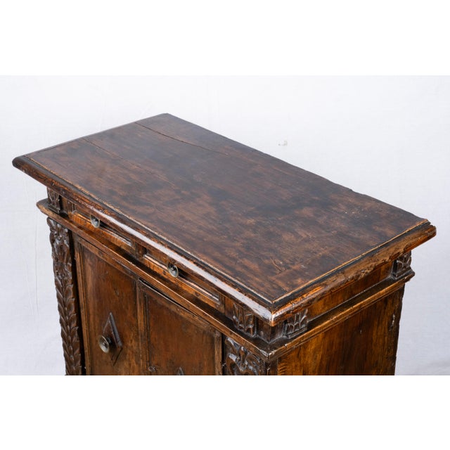 Late 18th Century 18th Century Carved Oak Italian Cabinet For Sale - Image 5 of 16