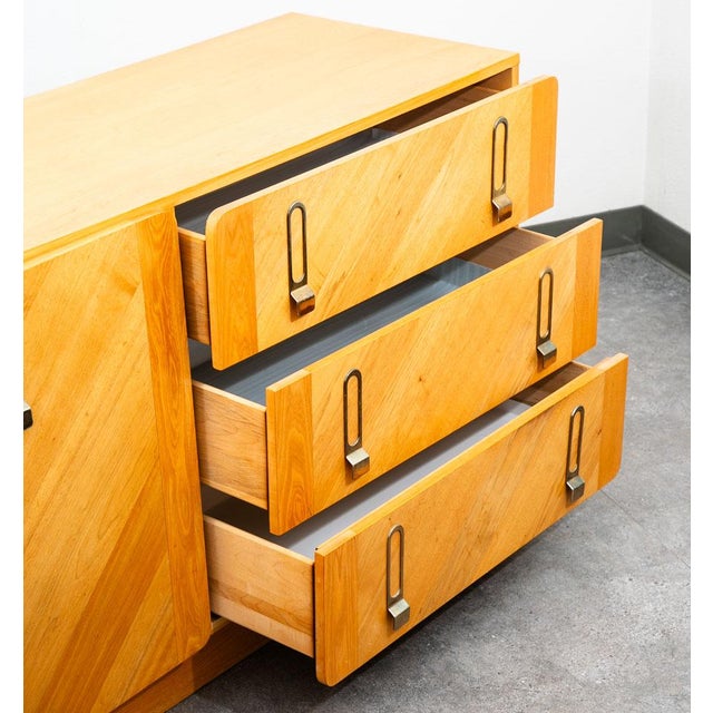 Wood Mid Century Danish Modern Credenza Dresser Cabinet 6 Drawers Blonde Canadian MCM For Sale - Image 7 of 12