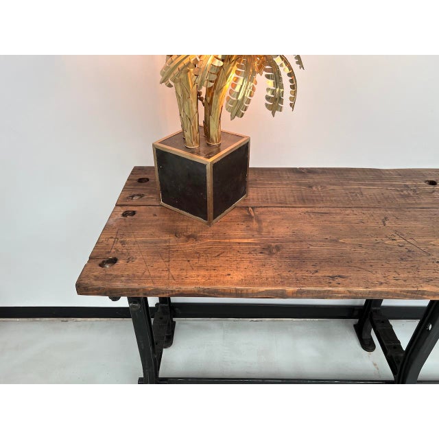 Workbench with Cast Iron Base, 1950s For Sale - Image 15 of 18