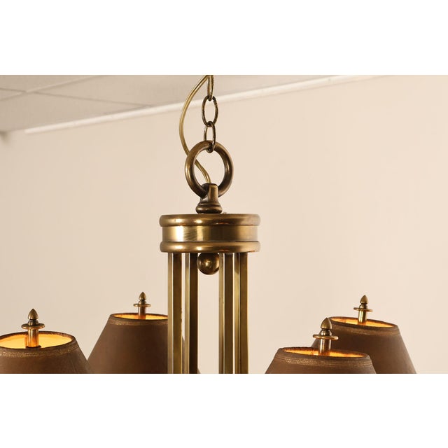 Chapman Horn Four Light Chandelier For Sale - Image 15 of 18