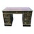 Chinoiserie Early 20th Century Chinoiserie Japanned Leather Top Desk and Chair Set - Nichols and Stone For Sale - Image 3 of 12