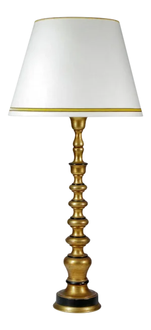 Hollywood Regency Candlestick Table Lamp in the Style of James Mont