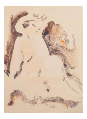 Young Woman Seated' by Victor DI Gesu, Louvre, Paris, California Post-Impressionist, San Francisco Art Association, Los Angeles County Museum of Arts
