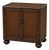 Vintage Ralph Lauren Style Woven Cabinet With Saddle Leather Trim For Sale