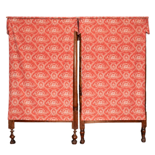 Pair 18th Century Antique French Provincial Four Poster Tester Canopy Cherry Twin Beds 1780 For Sale - Image 12 of 17