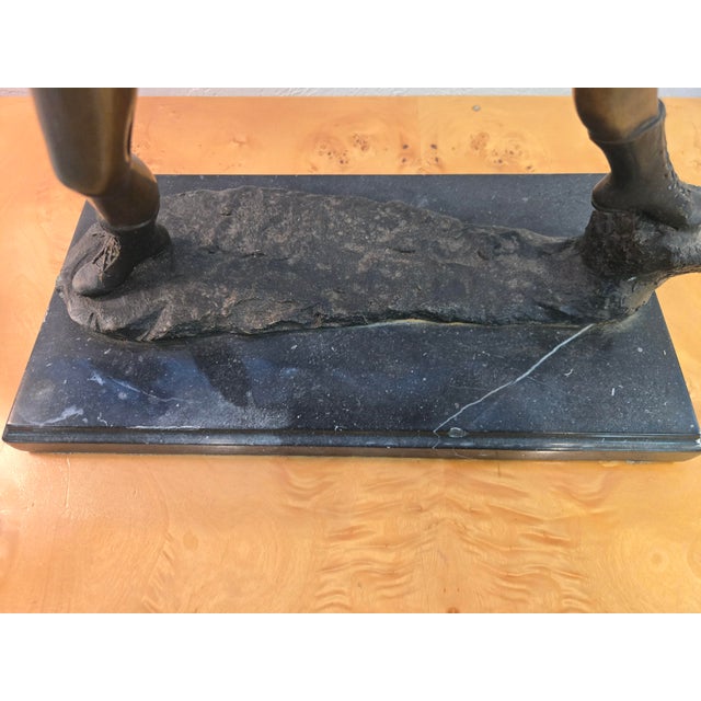 1960s Deco Style Bronze Archer Sculpture For Sale - Image 5 of 10