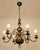 Six-Arm Chandelier with Fish in Brass For Sale - Image 4 of 5