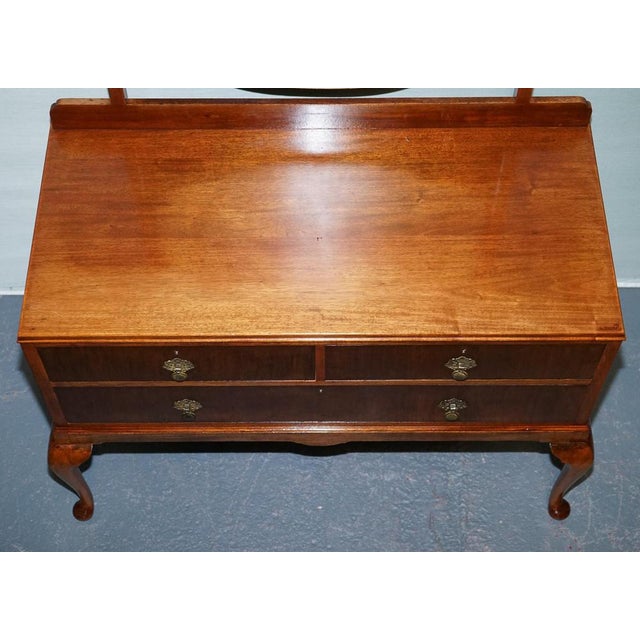 Wood Art Deco Walnut Dressing Table, 1930s For Sale - Image 7 of 18