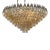 Modern Murano Glass Poliheder Chandelier in Fume Color For Sale