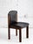 Wood Set of 4 Mid-Century Leather and Walnut Dining Chairs, Silvio Coppola for Bernini For Sale - Image 7 of 18