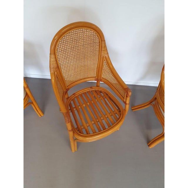 Vintage Webbing Dining Chairs, 1980s, Set of 4 For Sale - Image 12 of 13