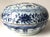 Ceramic Antique Chinese Ming Blue & White 9" Porcelain Box For Sale - Image 7 of 9