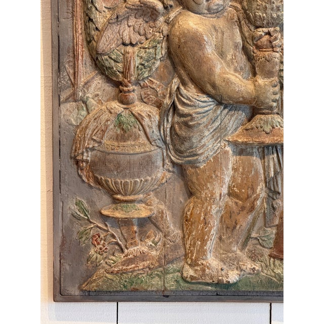 Pair 19th Century Carved Relief Panels For Sale - Image 6 of 14