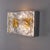 Vintage Wall Lamp in Aluminium & Glass, Italy, 1960s For Sale - Image 3 of 6