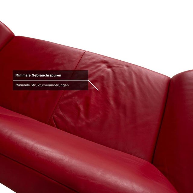 Two-Seater Sofa in Leather from Koinor Rossini For Sale - Image 10 of 16