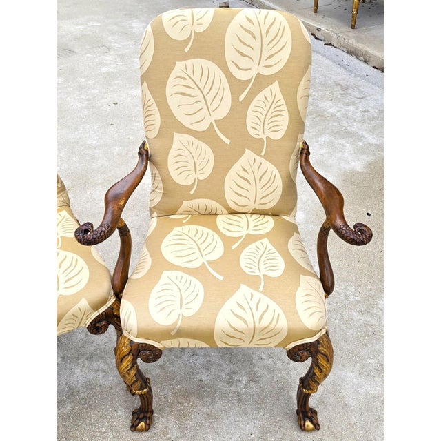 Karges Style George II Irish Georgian Revival Eagle Head Dining Chairs Set of 6 For Sale - Image 9 of 16