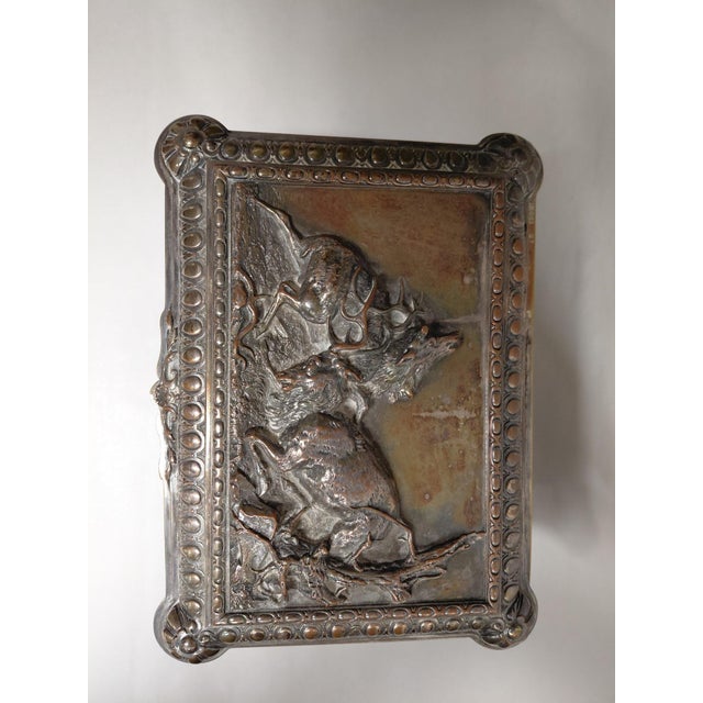 Metal European Men's Casket Box For Sale - Image 7 of 7