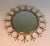Metal Circa 1970 French Brass and Brushed Steel Sunburst Mirror For Sale - Image 7 of 13