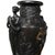 Neoclassical Mid 20th Century Tall Black Metal Urn With Pedestal For Sale - Image 3 of 9