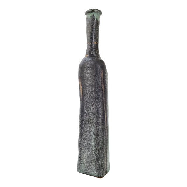 French Bottle-Shaped Vase in Sandstone, 1970s For Sale
