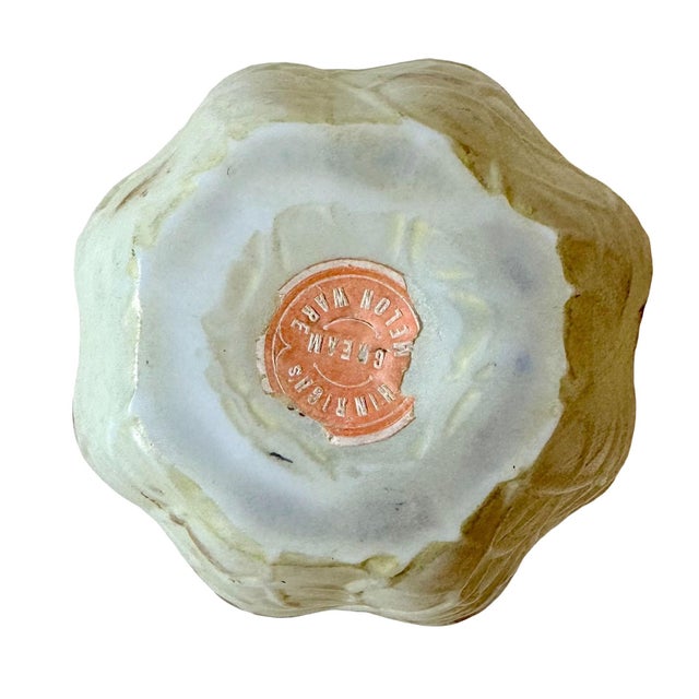 Late 19th Century Late 19th Century Hinrich's Melon Ware Vase For Sale - Image 5 of 5