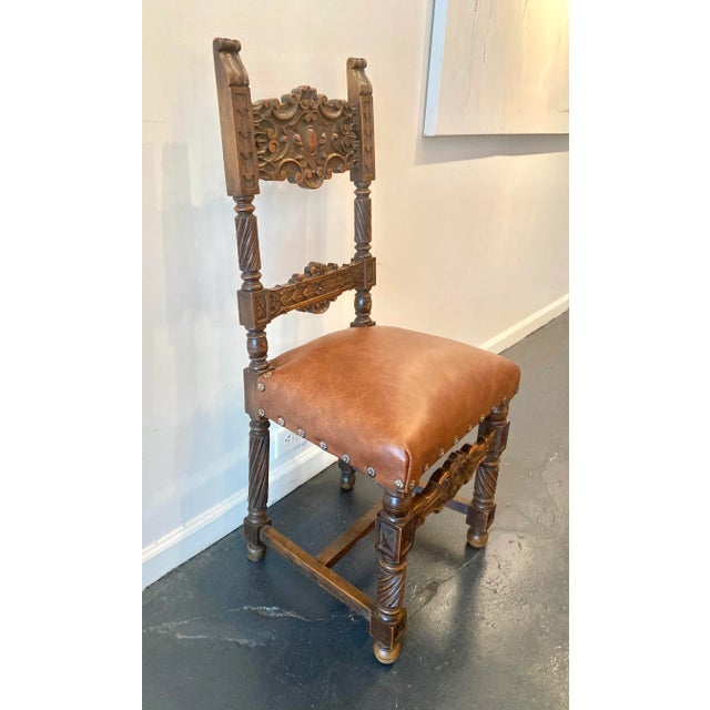 French Renaissance Revival Dining Chairs- Set of 8 For Sale - Image 9 of 13