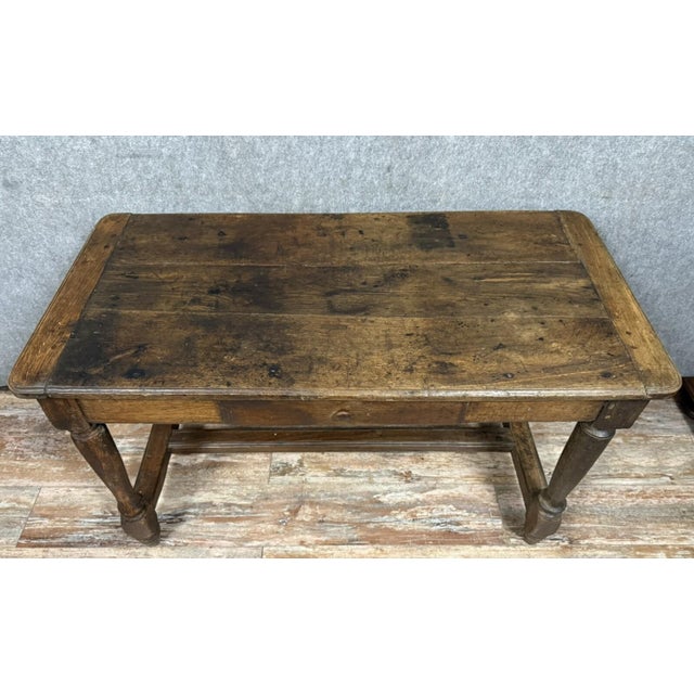 Louis XIII Desk in Wood, 1700s For Sale - Image 3 of 5