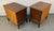 Pair of Vintage Dixie Furniture Walnut MCM Tuscan Style Nightstands For Sale - Image 12 of 17
