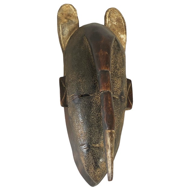African 1980s African Baule Portrait Mask For Sale - Image 3 of 7