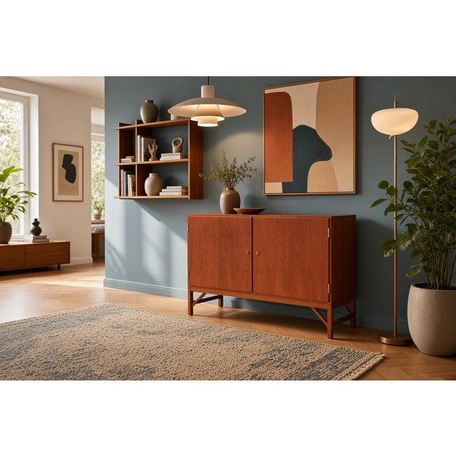 China Cabinet Model 132 in Teak by Børge Mogensen for FDB, 1960s For Sale - Image 12 of 16